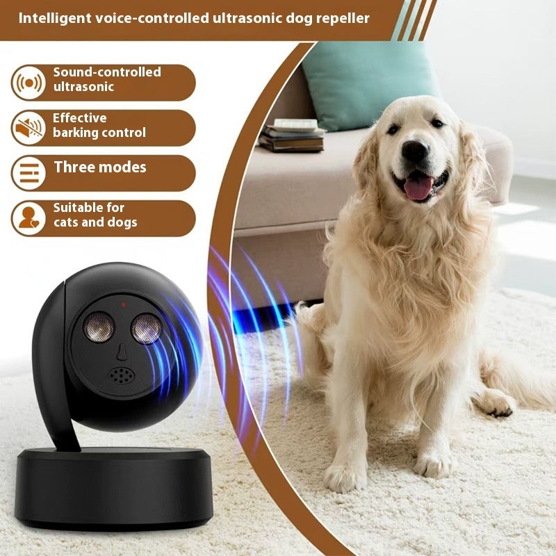 Cross-border New Pet Products Outdoor Automatic Ultrasonic Dog Trainer Bark Stopper Intelligent Dog Barking Prevention Dog Drives
