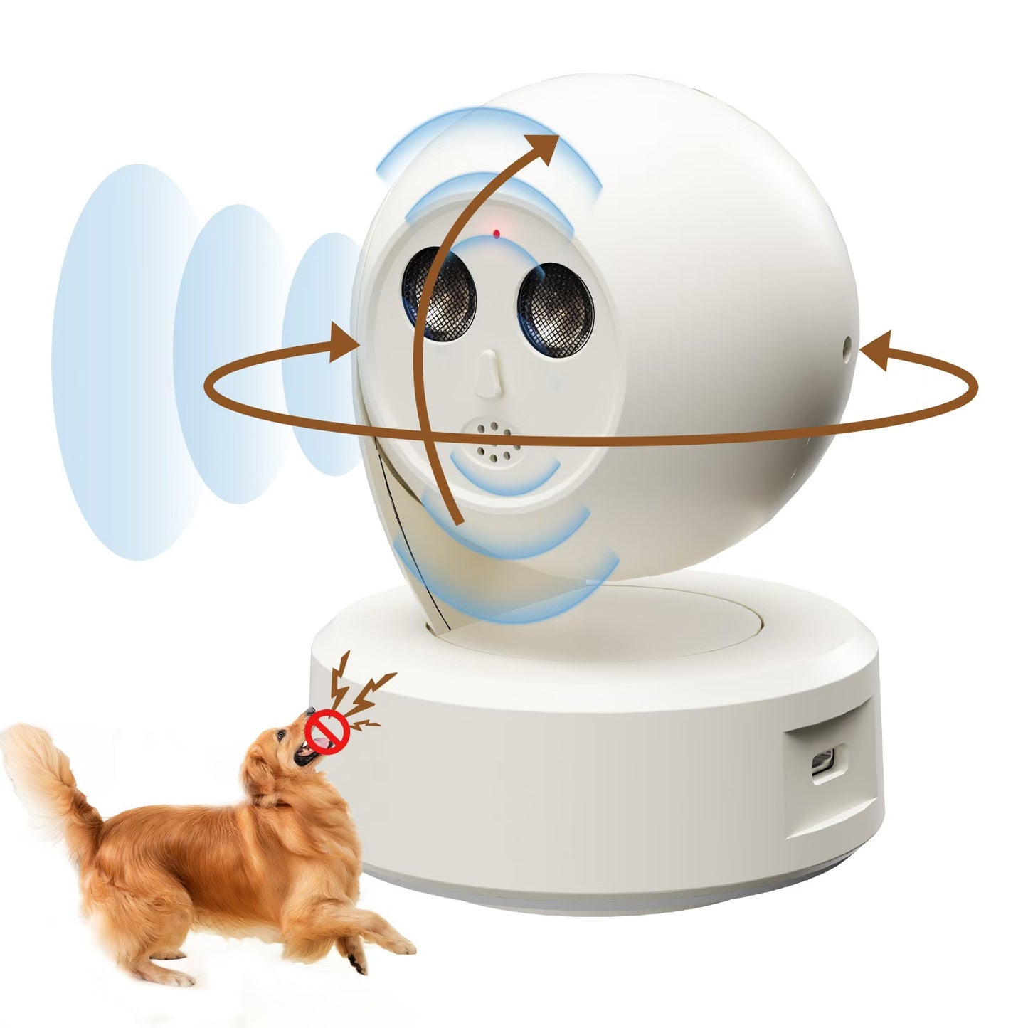 Cross-border New Pet Products Outdoor Automatic Ultrasonic Dog Trainer Bark Stopper Intelligent Dog Barking Prevention Dog Drives